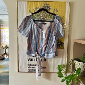 Anthropologie Multicolor Striped Blouse